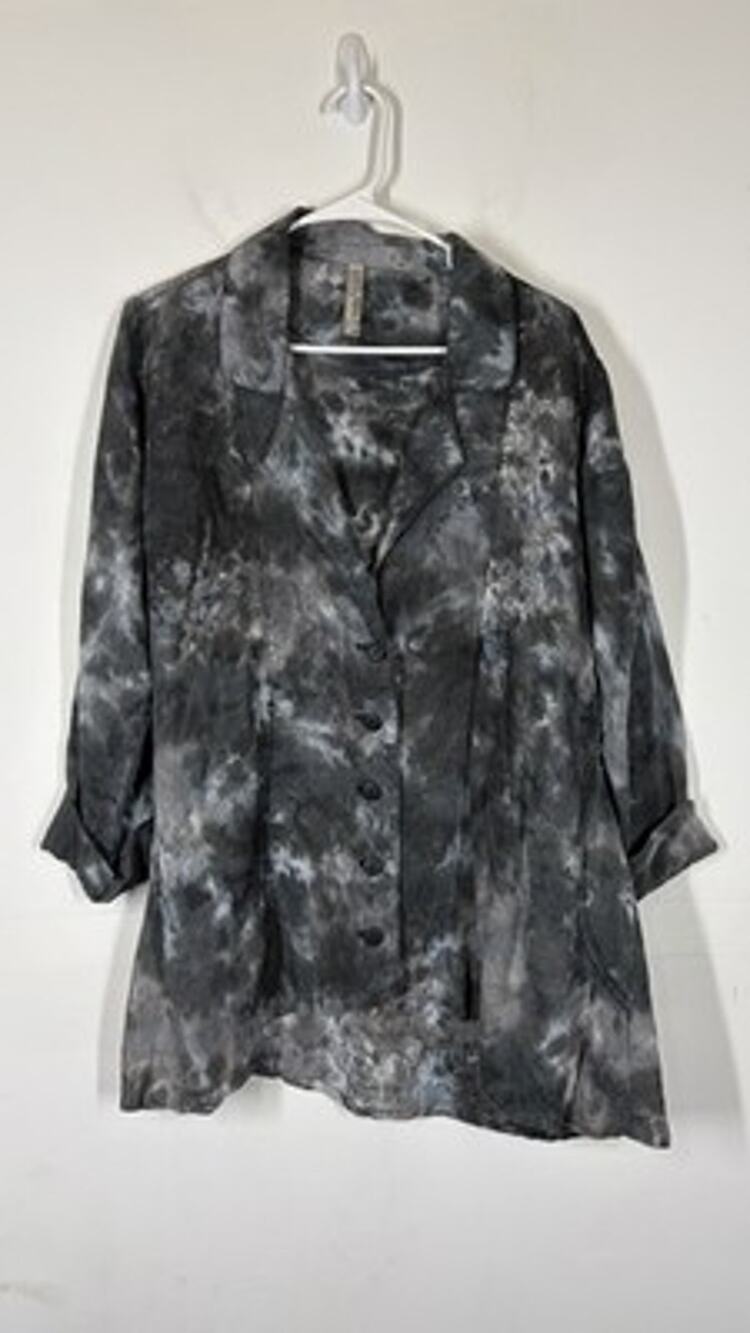 Cynthia Ashby Wesley Button Up Shirt Jacket Size XS